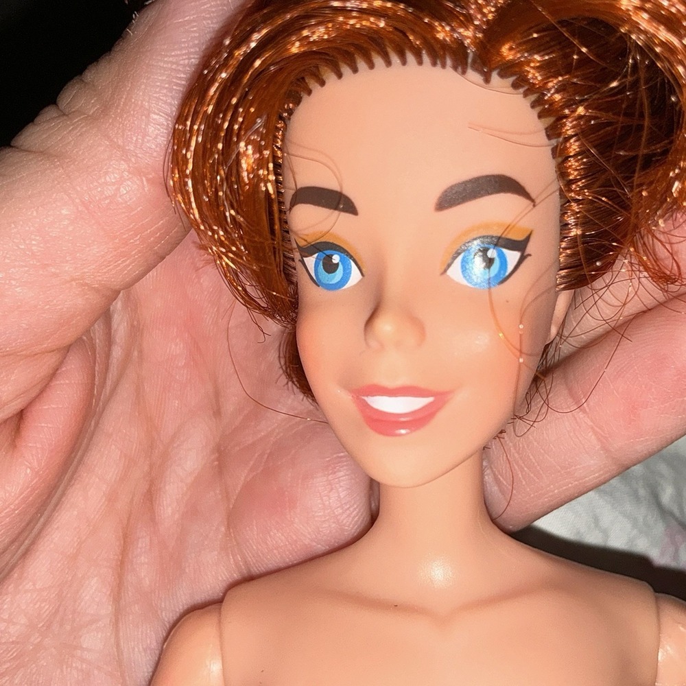 Vintage Anastasia Doll Red Hair Blue Eyes 1997 Fashion Fox‎ Movie Nude Princess